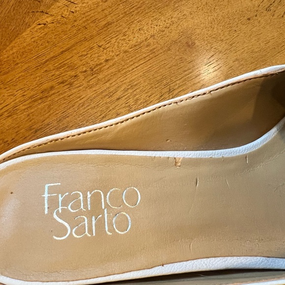 Franco Sarto leather mules, 8 M. Cream/ivory. - Picture 3 of 3